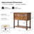 Jeremie Traditional 30"Tall Solid Wood 2-Drawer End Table with Built-in Charging Outlets-272825962