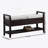 Vannes Espresso Shoe Storage Bench