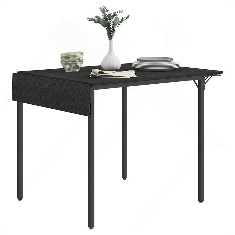 Table de salle à manger pliante industrielle pour 2 à 4 personnes