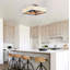 Ventilateur de plafond carré réversible 6 vitesses à moteur DC-130156564