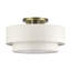 Grand luminaire semi-encastré 3 lumières Aselin-122725139