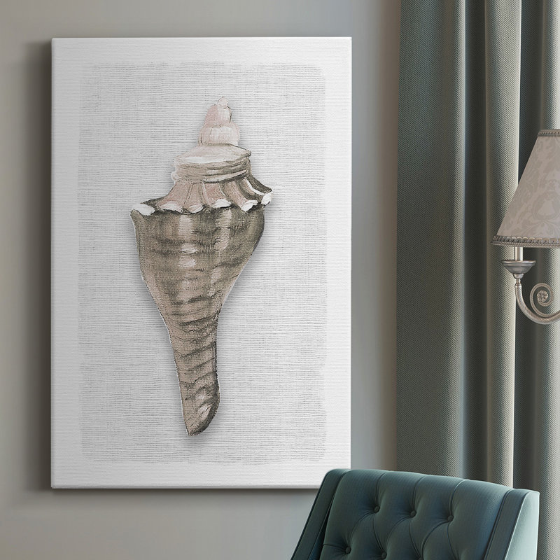 Sea Front Shell I - impression sur toile tendue, H 36 po x l 24 po x P 1,5 po