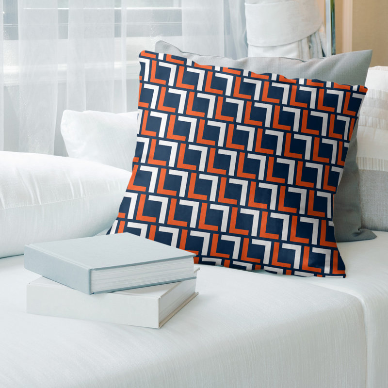 Housse de coussin Football Luxury, Simili daim, 20 po X 20 po, Noir / brun / noir