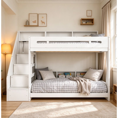 Pine Platform Bunk Bed
