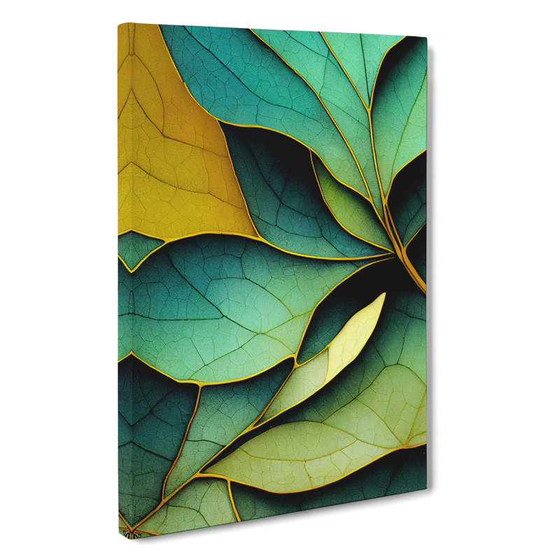 The Artsy Leaves - Wrapped Canvas Painting, 50cm H x 35cm W x 3cm D