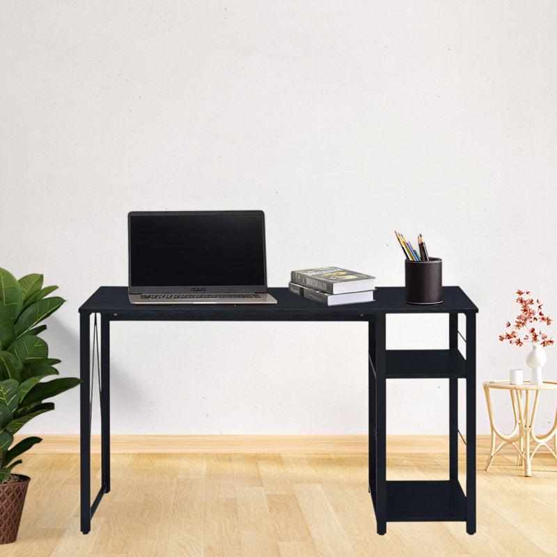 Ramp desk with finish, Black