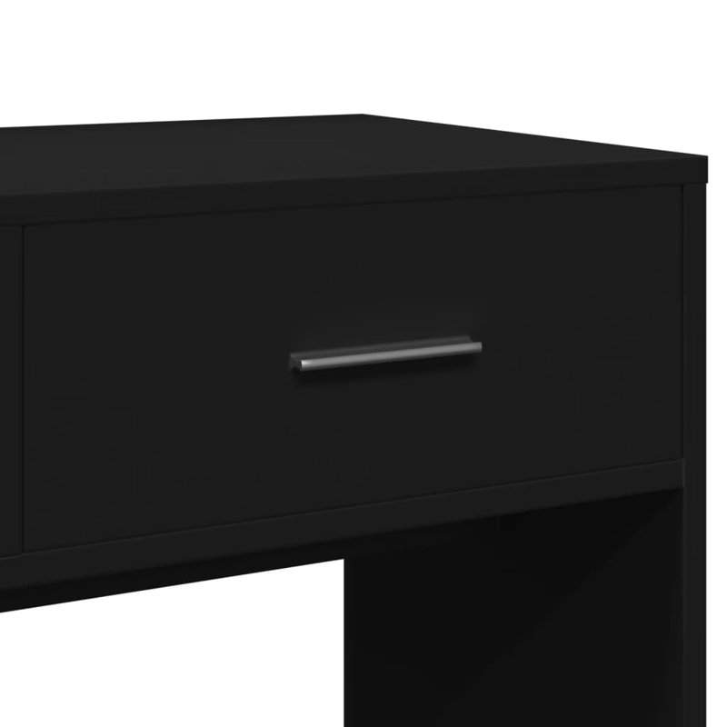Dressing Table with Mirror, Black