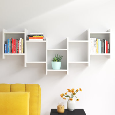 Dillow 10 Piece Floating Shelf Modern Wall-Mounted Storage and Display