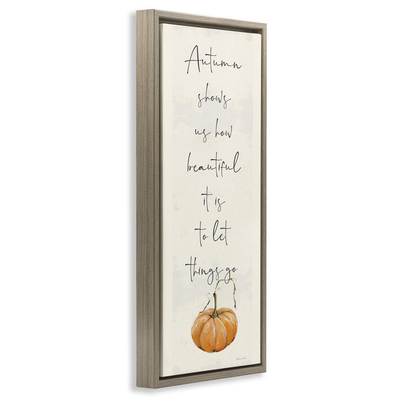 Art automnal sur toile flottant encadré "Autumn Beauty" par Stephanie Workman Marrott, Cadre flottant orme Montalcino