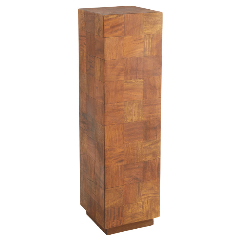 Halma Solid Wood End Table, 42" H x 12" W x 12" D