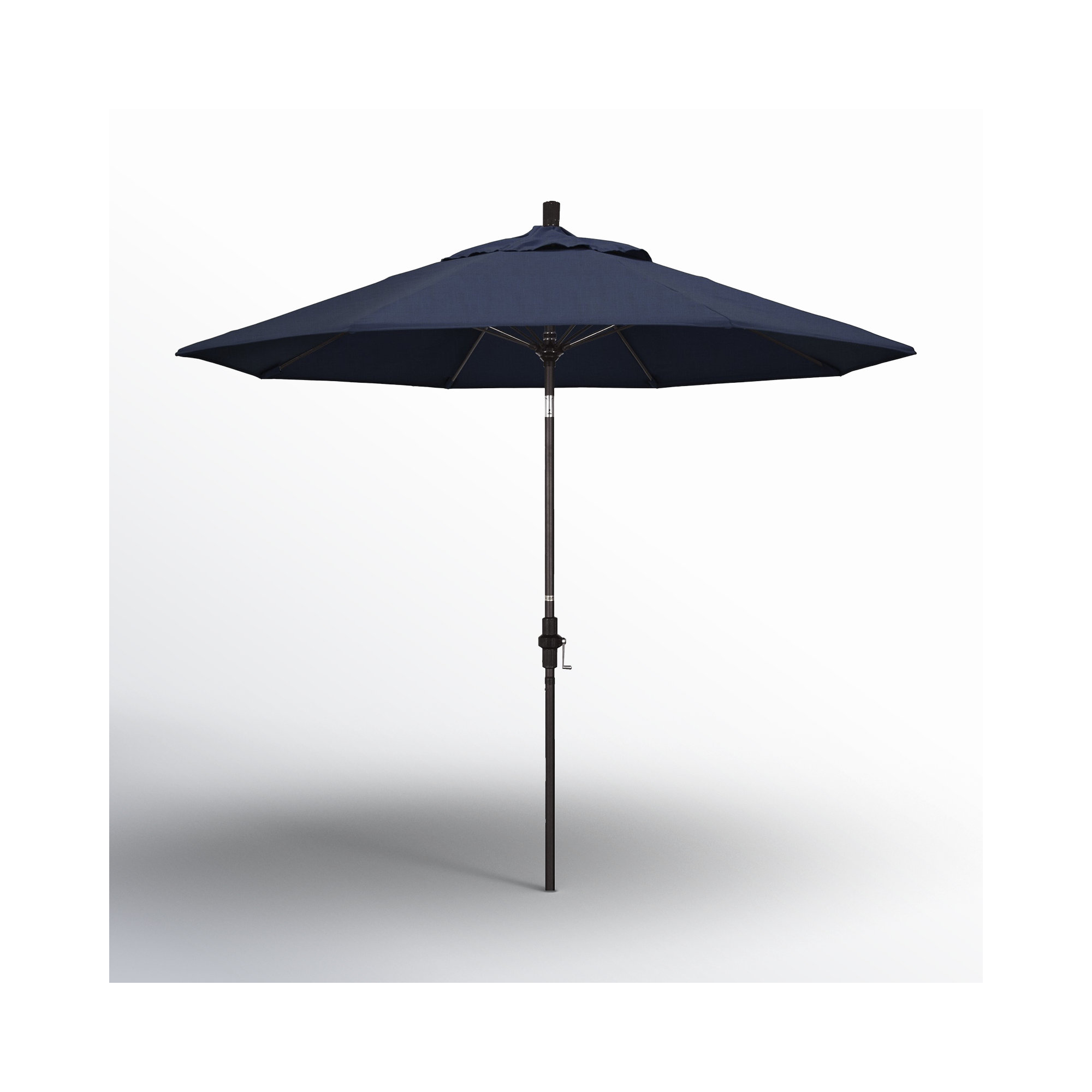 Roverta 9' Market Sunbrella® Umbrella, Spectrum Indigo Sunbrella®, Black