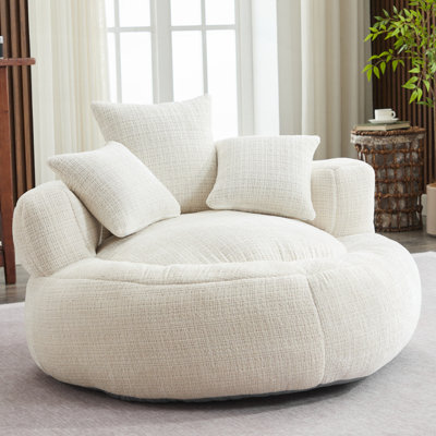Luxurious Chenille Bean Bag Chair with Plush Foam Filling for Ultimate Comfort and Style Perfect for Adults and Teens