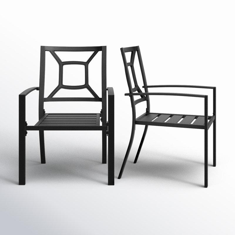 Fauteuil de salle à manger empilable Alyah