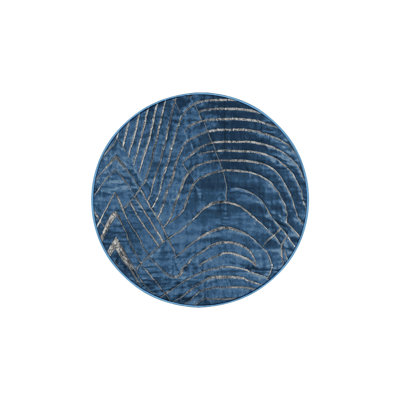Machine Washable Blue Area Rug