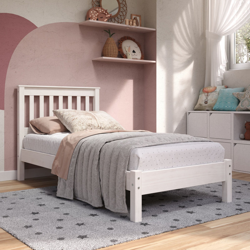 Lehighton Ingrid Uk Bed pine frame, Single (3'), White