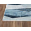 Tapis géométrique bleu / ivoire Braziel-833437678