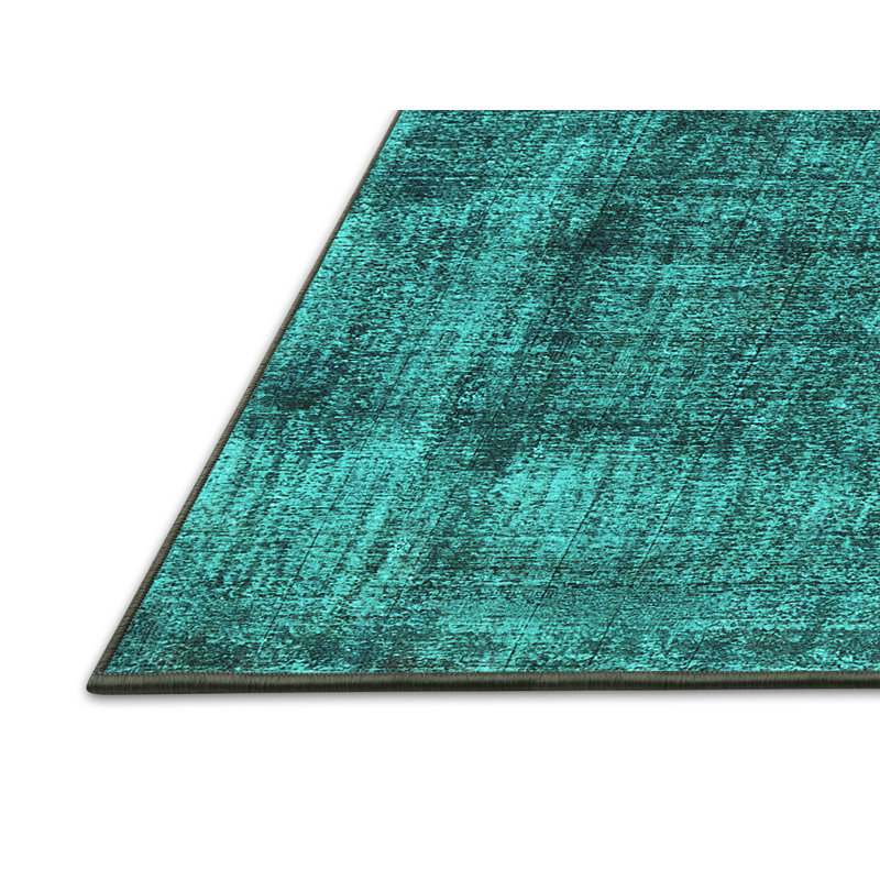 Tapis bleu / bleu sarcelle, Tapis de couloir 2 pi x 5 pi