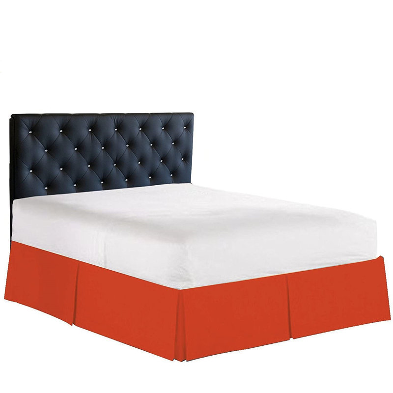 Ruffled Bed Skirt, California King, Rust