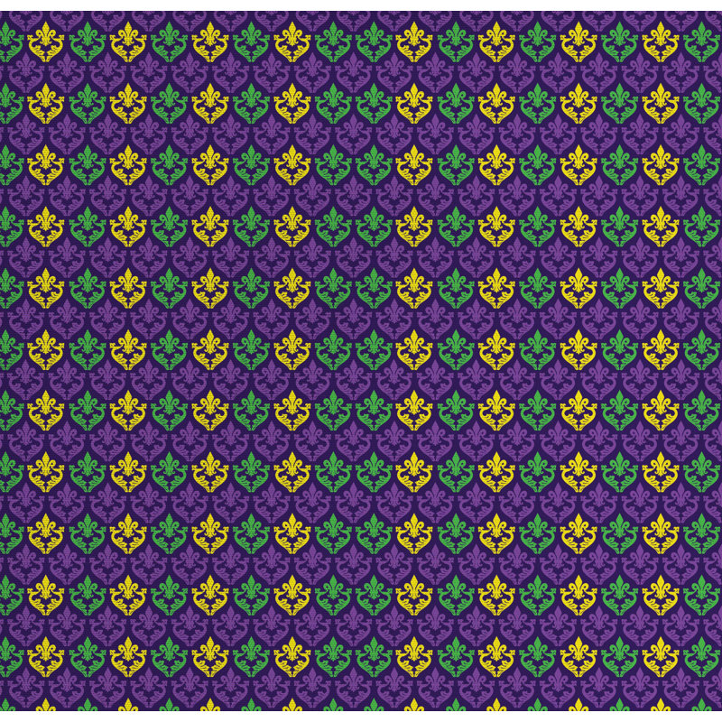 Tissu en gras mardi gras, l 58 po x L 72 po