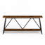 Table de canapé polyvalente et durable avec rangement supplémentaire et pieds réglables, table d'entrée avec tablettes de rangement à 2 niveaux-2073804210