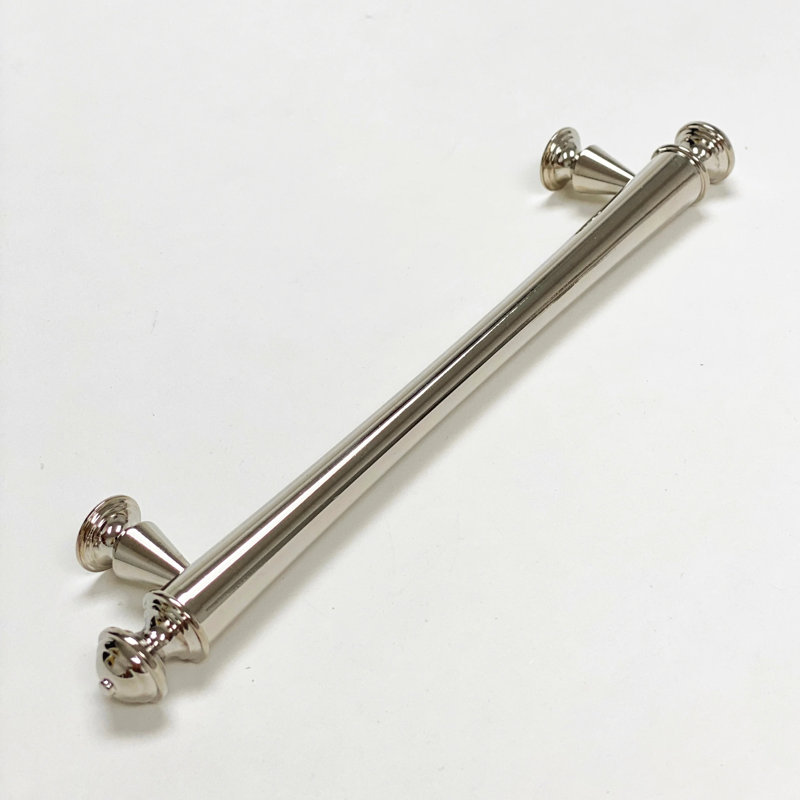 Emmeline Solid Brass Drawer Pull, Polished Nickel, 5"