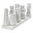 Stoneware Vase with 8 Sections