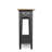 Narrow Solid Wood Side Table with Shelf-1137227800
