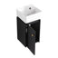 Meuble-lavabo avec lavabo 12 po pour petite salle de bain, meuble-lavabo avec porte, petit meuble-lavabo avec lavabo