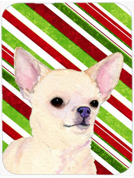Planche à découper en verre trempé de Noël de l’allée des fêtes® Chihuahua
