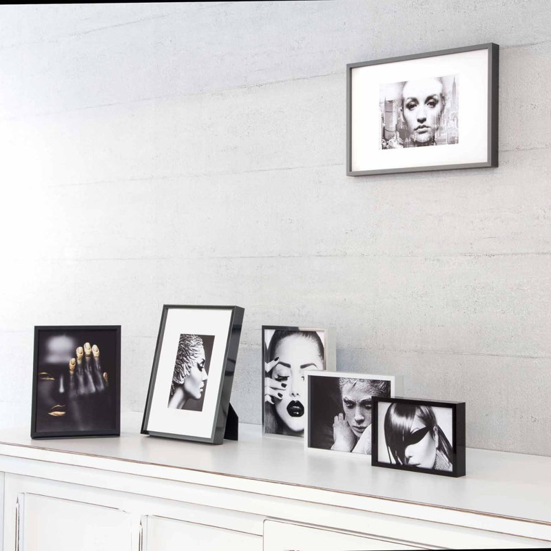 nielsen Alpha Aluminium Picture Frame, 10cm W x 15cm H, Brushed Amber