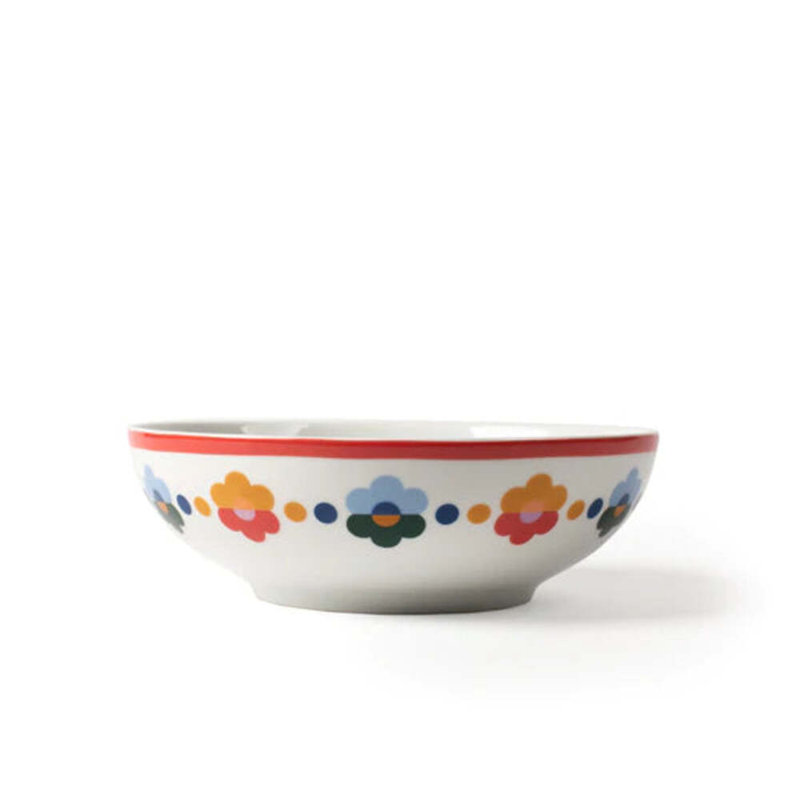 Floral Handmade Porcelain Cereal Bowl