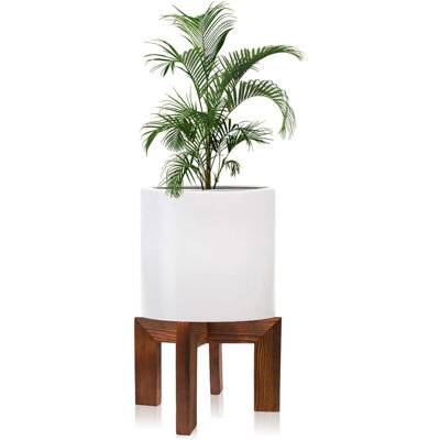 Support à plante d'intérieur en bois de 12 po de diamètre pour porte-plante de 12 po de diamètre