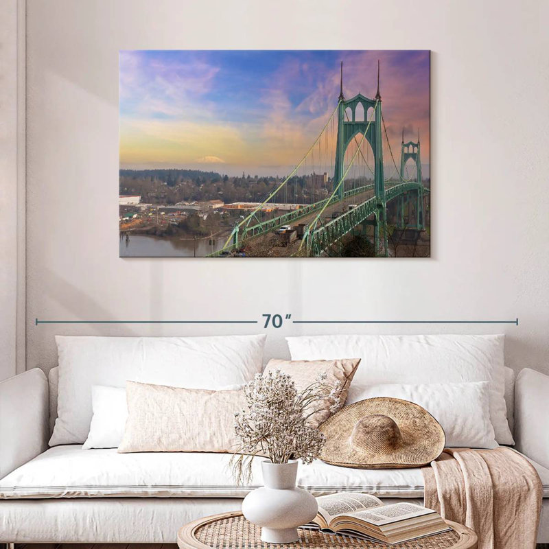 Lilie St Johns Bridge Oregon, 30" H x 45" W