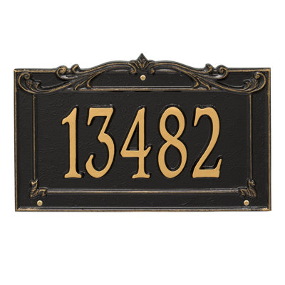 Signature Series 1-Line Wall Address Plaque