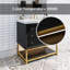 Meuble-lavabo autoportant moderne en bois massif 36 po avec plateau en marbre-1361724985