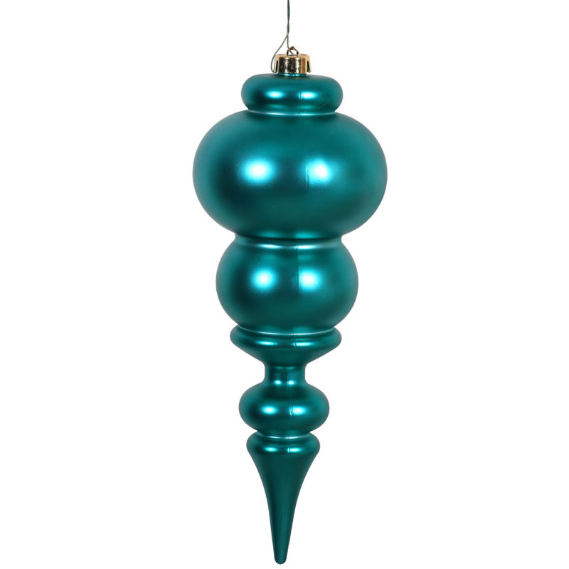 Ornement de Noël 14 po faîteau, Bleu sarcelle