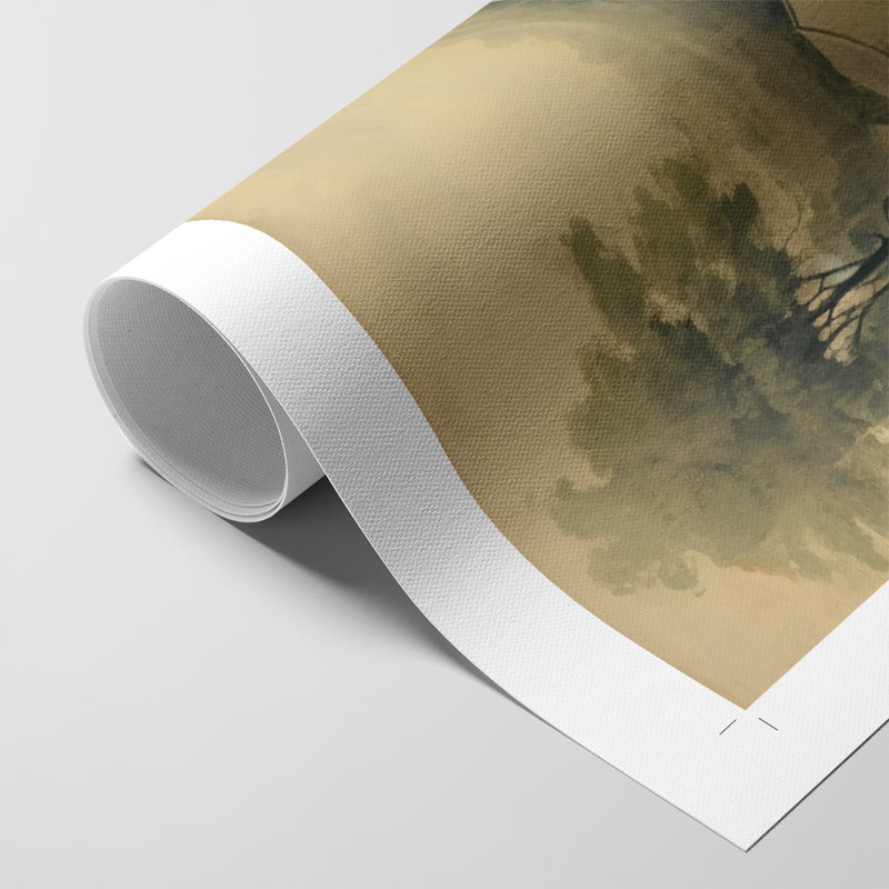 Paysage rétro Lxxxix - impression sur toile seulement - non encadrée, H 48 po x l 32 po