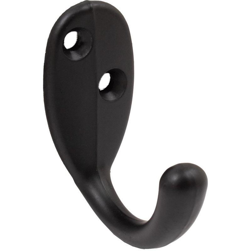 Single Robe Hook, Projection, Matte Black By Stone Harbor Hardware