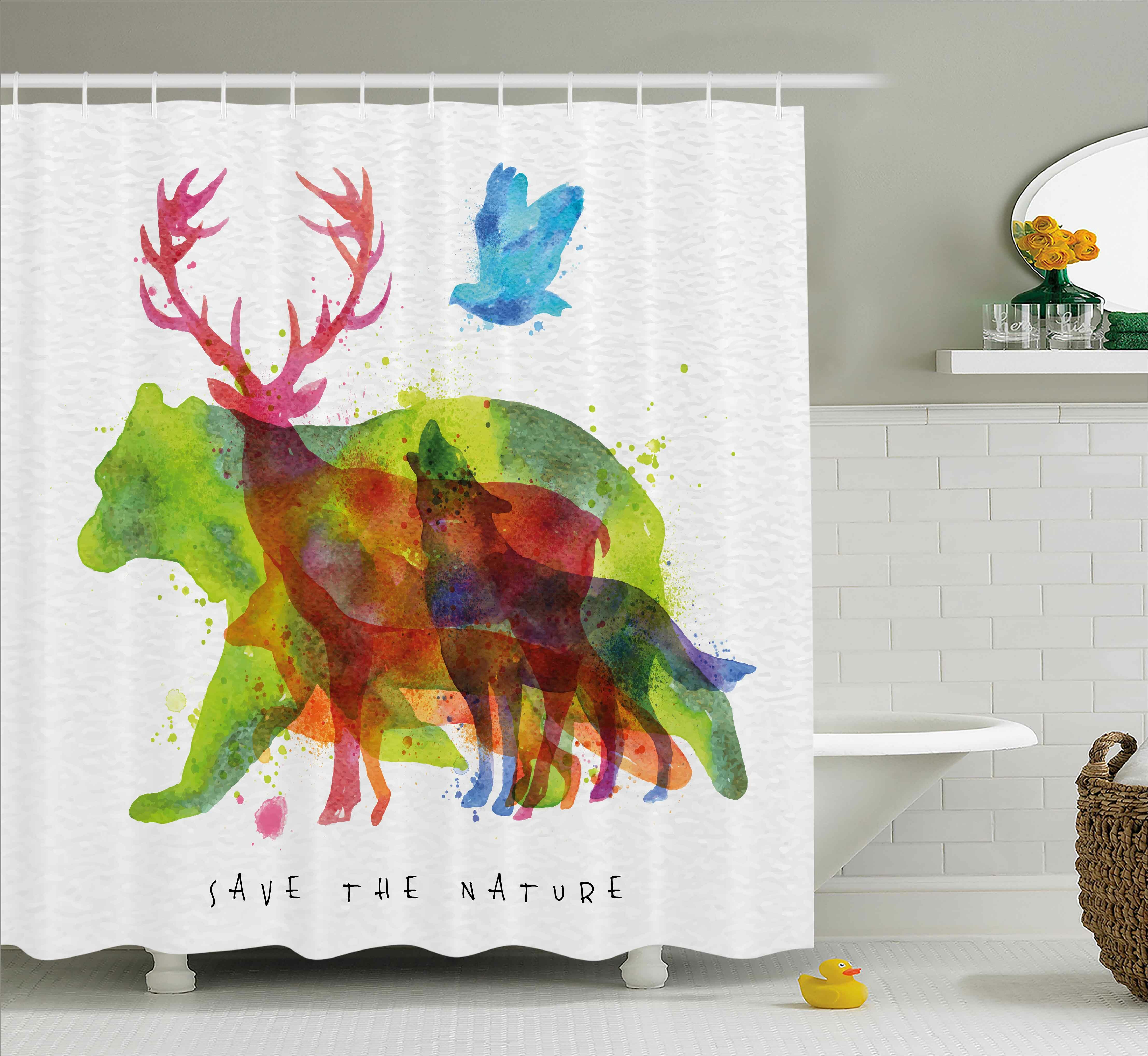 Ebern Designs Lela Alaska Animals Bears Wolfs Eagles Deers Single Shower  Curtain & Reviews - Wayfair Canada