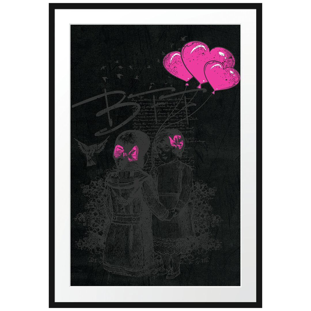 Gerahmtes Poster Bff Black