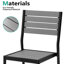 Deen Auminum Stackable Outdoor Dining Chair-759647204-769630224