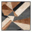 Tapis moelleux moelleux à motif géométrique moderne brun et noir-2000120612
