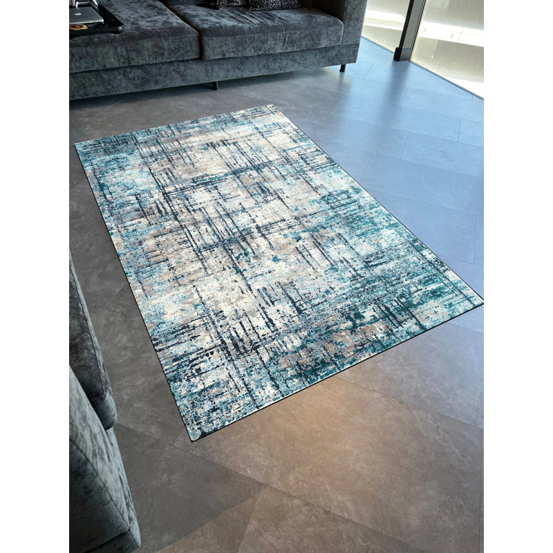 Tapis intérieur / extérieur Valenka, Rectangle 4 pi 7 po x 6 pi 7 po