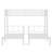 Twin Over Twin & Twin Bunk Beds For 3, Twin XL Over Twin & Twin Bunk Bed Metal Triple Bunk Bed, White