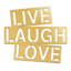 «Live Laugh Love», décoration murale en métal, signe de texte en lettres séparées, cadeau unique, décoration murale-94208231-94208230