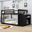 4 Drawers Wood Bunk Bed With Shelves-581376245-581376243