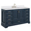 Ensemble de meuble-lavabo simple 60,25 po avec plateau en quartz Abshire-94668807
