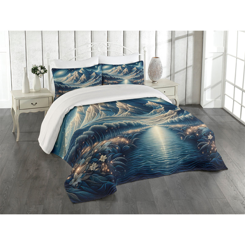 Polyester Coverlet, King Coverlet + 2 Standard Shams