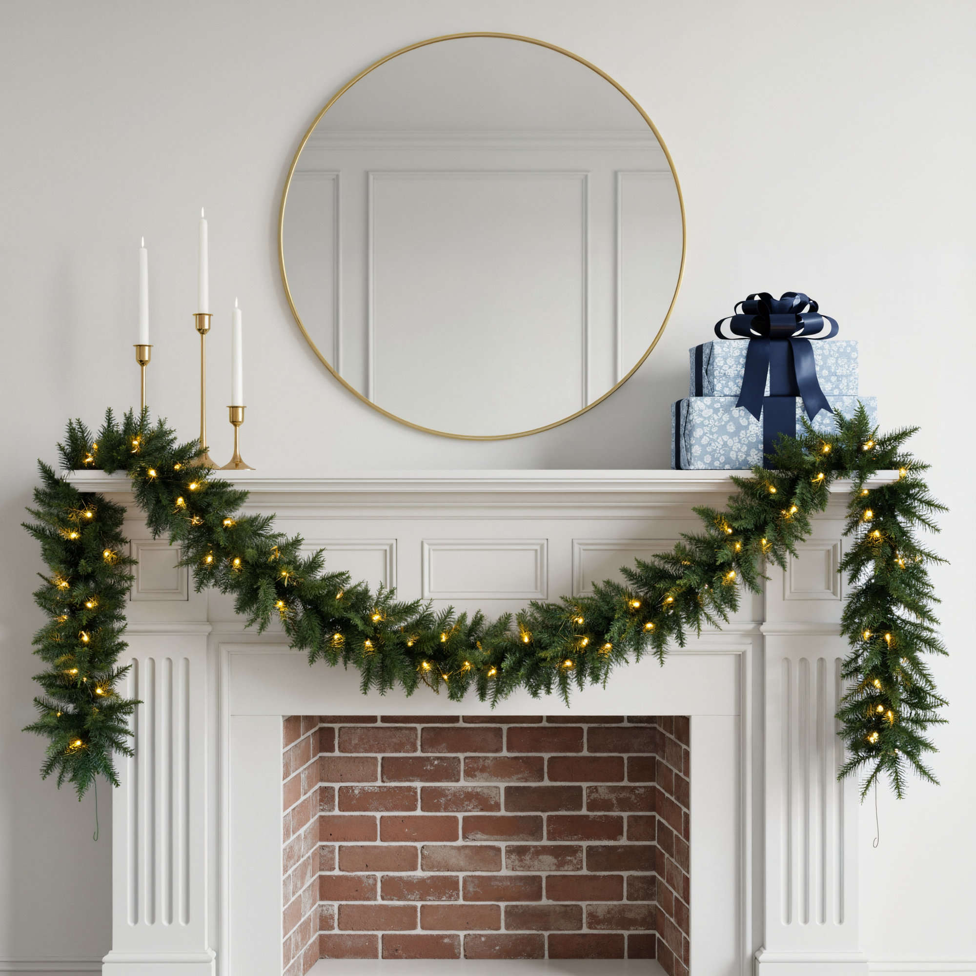 Oberlander Lighted Faux Mixed Assortment Garland, 108'' L