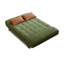 Coussin en velours côtelé vert-1613511154